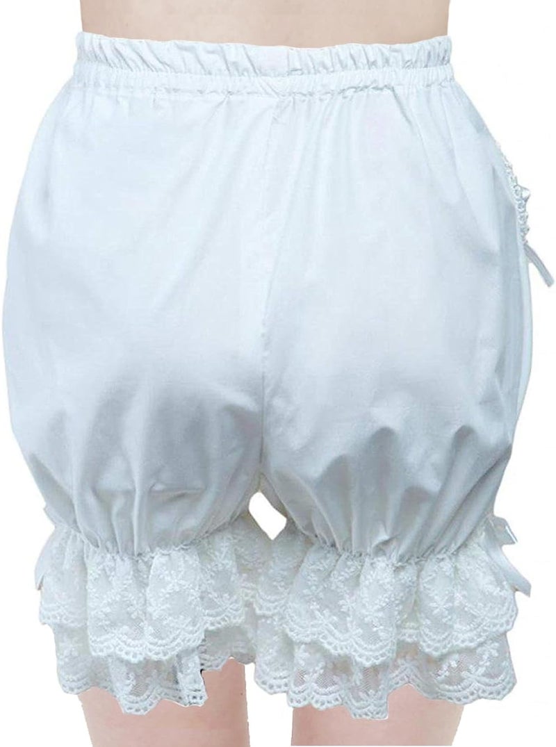 Cemavin Women Cute white Lace Lolita Bloomers - Image 2